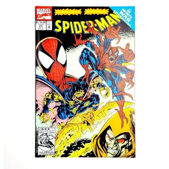 Spider-Man #24 Vol 1 30th Anv Double Infinity War Crossover Hobgoblin1992 NM/M - Picture 1 of 5